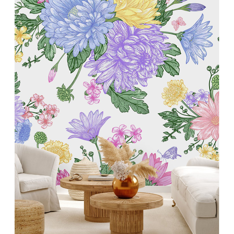 Peel & Stick Wall Mural, 8.34' W x 8.34' L