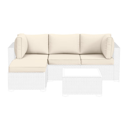 Outdoor Replacement Cushion Set Seat/Back Cushion(Sofa Not Included)