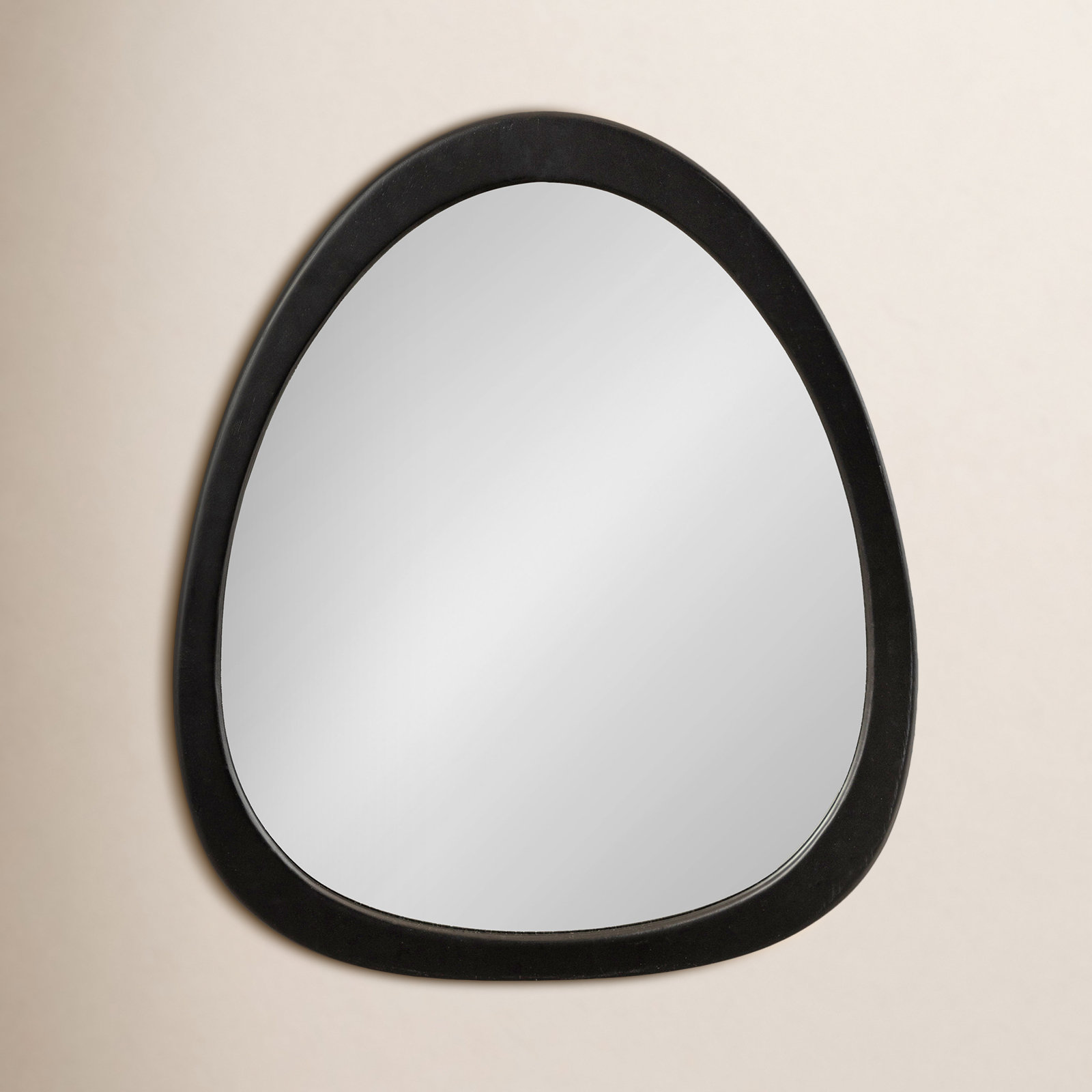 Buster 24" Mango Accent Mirror, Black