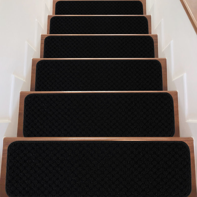 Tapis d'escalier antidérapant Idlewild, Noir