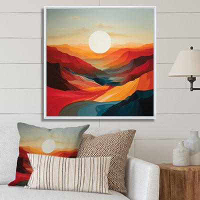 Bold Sunrise Horizon I - Sunrise & Sunset Canvas Wall Decor