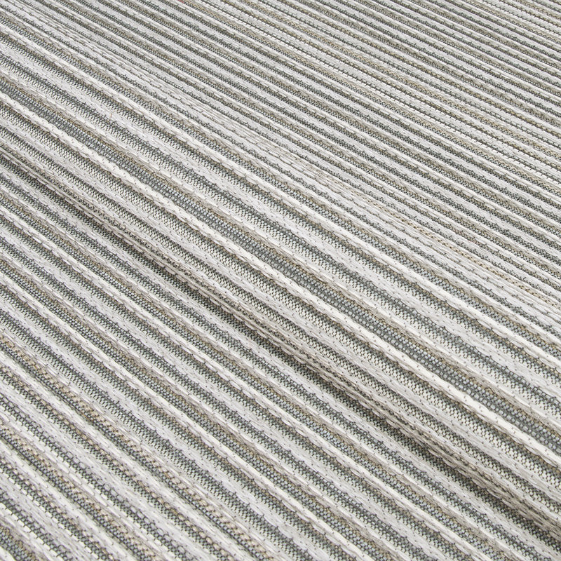 Tapis d'extérieur rayé bleu clair Kaz Kaz, Rectangle 2 pi x 3 pi 7 po