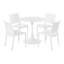 Ensemble repas d'extérieur rond-518682033