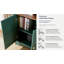 Bibliothèque moderne en bois arqué avec tablettes réglables et portes doubles-7218039