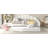 Upholstered Velvet Tufted Daybed with Trundle-1868001064