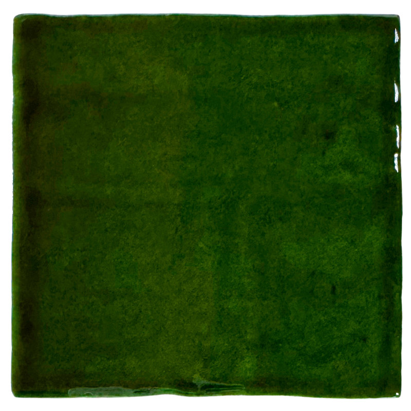 Carreau de céramique brillante 5 "x 5" Bella Verde, Vert