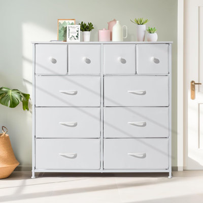 98 cm Chest Of Drawers, 10-Drawer with Handles