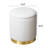 Round Storage Ottoman With Tray