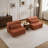 Boneless Modular Sectional Sofa (Orange)-1598852575