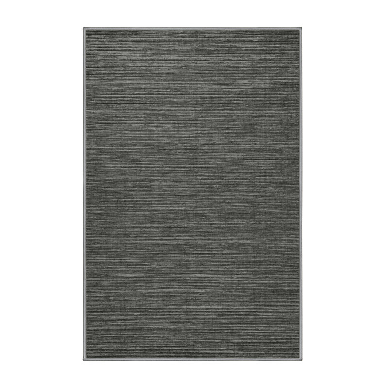 Machine Washable Solid Brown Area Rug, Runner 2' x 5'