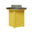 Hammered Top Black with Sunburst Yellow Base