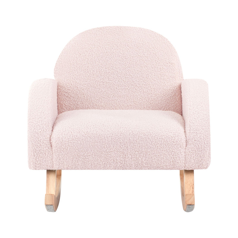 Boucle Kids Rocking Chair HUG, Pink