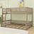 Full XL Over Queen Wood Bunk Bed With Guardrails, Detachable Design-1260808301