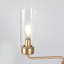 Lustre cylindrique moderne en verre à 3 lumières avec variateur-578917383