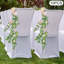 10 pièces de décoration de chaise de mariage, décorations d'allées de mariage, fleurs artificielles d'allée