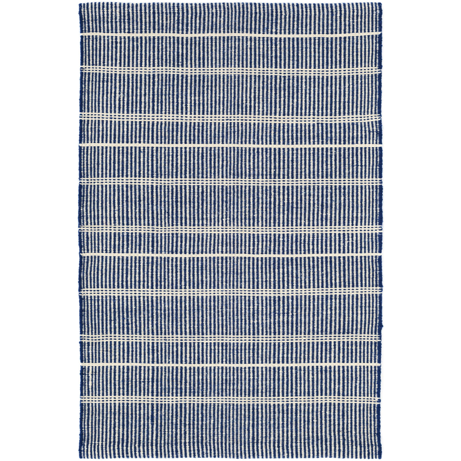 Samson Navy Handwoven Indoor/Outdoor Rug, Rectangle 2' x 3'