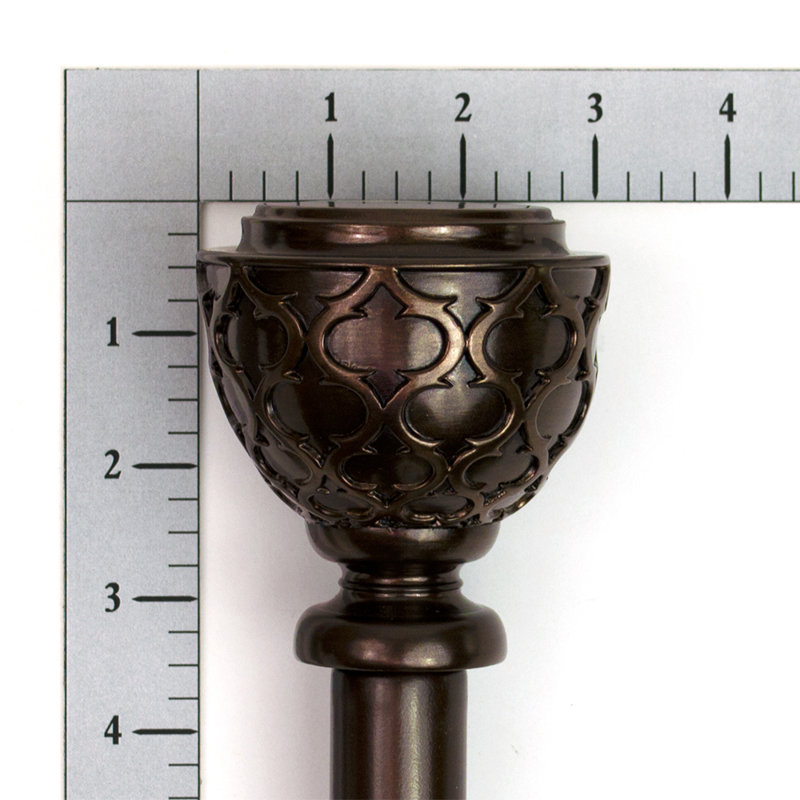 Tringle à rideaux double Presswood Urn