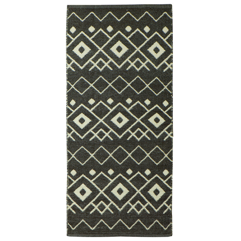 Casillas Rectangle 70 cm x 150 cm Geometric Flatweave Area Rug