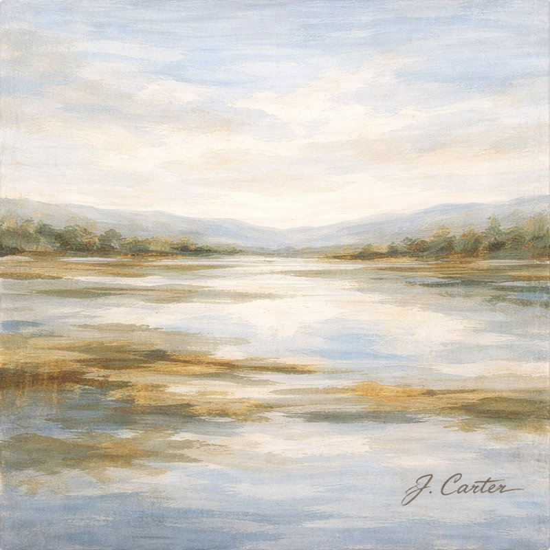 Open Meadow Wrapped Canvas Wall Art, 48"W x 36"H x 1.5"D