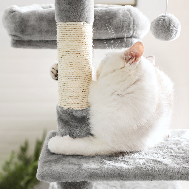 158cm H Cat Tree, Light Grey