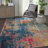 Velva Abstract Blue/Yellow/Pink Area Rug-29826229