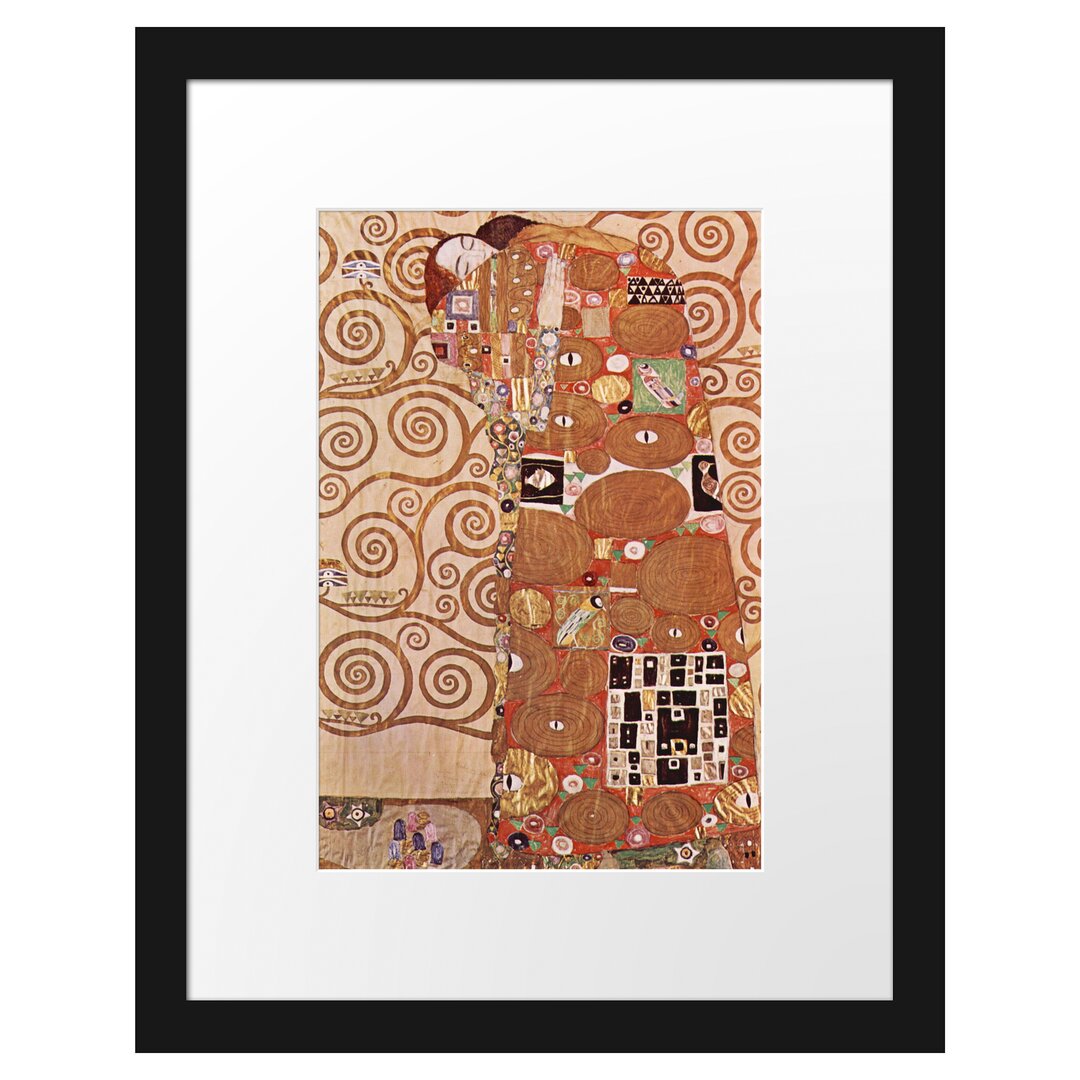 Gerahmter Kunstdruck The Hug von Gustav Klimt