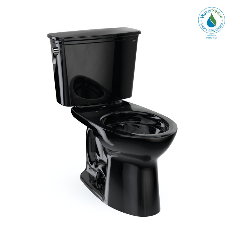 Drake® 1.28 GPF (Water Efficient) Elongated Two-Piece Toilet with Tornado Flush (Seat Not Included)
