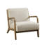 Chaise rembourrée texturée de style Mid-Century avec assise et housse rembourrées en mousse haute densité-1887206511