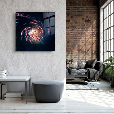 Stunning Decorative Tempered Glass Painting, 19.7 x 19.7 Inches | 100% Tempered Glass, Thickness: 0.16 Inches | UV Printing for Vibrant Colors | Perfect for Home Décor, Living Room or Office Wall Art