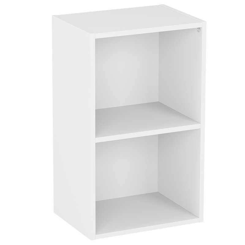 Gerardi 32cm W Standard Bookcase, White, 54 cm H x 32 cm W