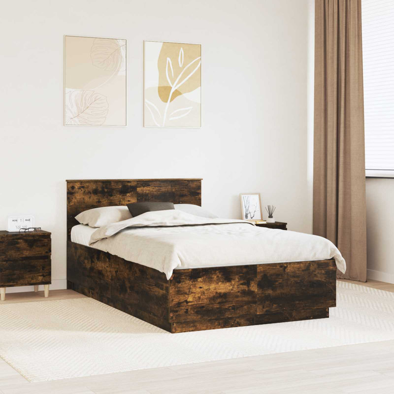 Bed, Double (4'6), Smoked Oak