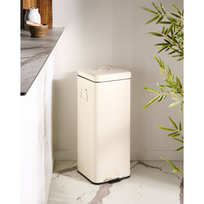 ECOCOMFORT Iron Step On Kitchen Rubbish Bin - 30 L
