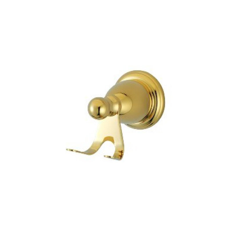 Heritage Wall Mounted New Orleans Robe Hook, Polished Brass
