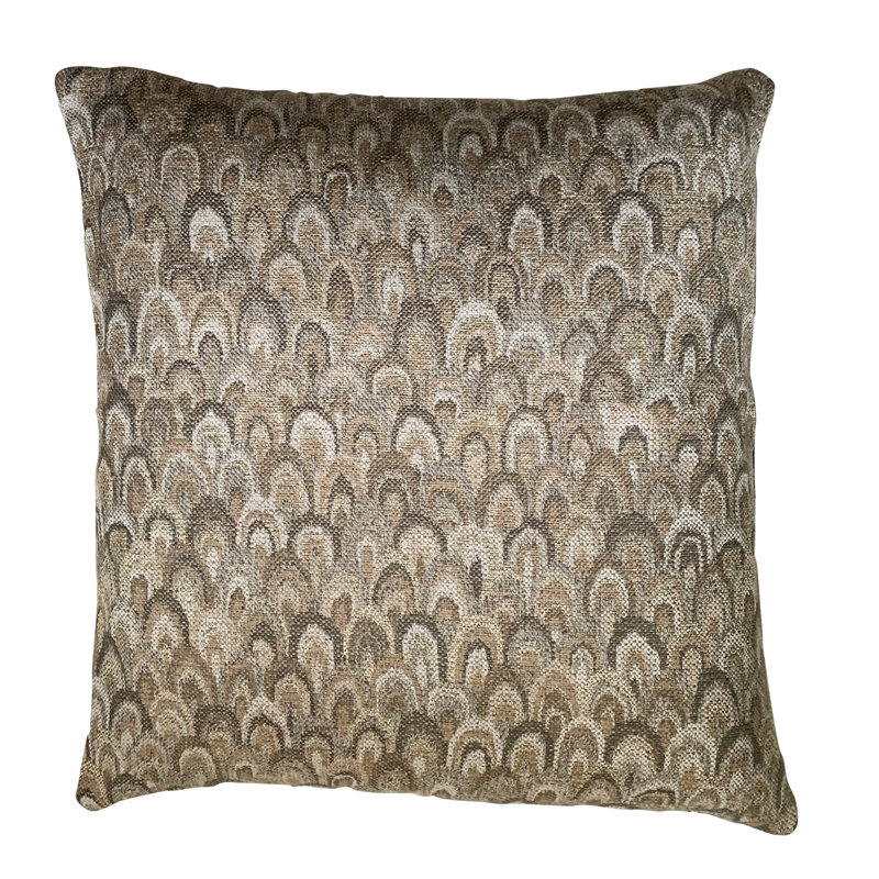 Reversible Throw Pillow, 18" x 18" , Beige