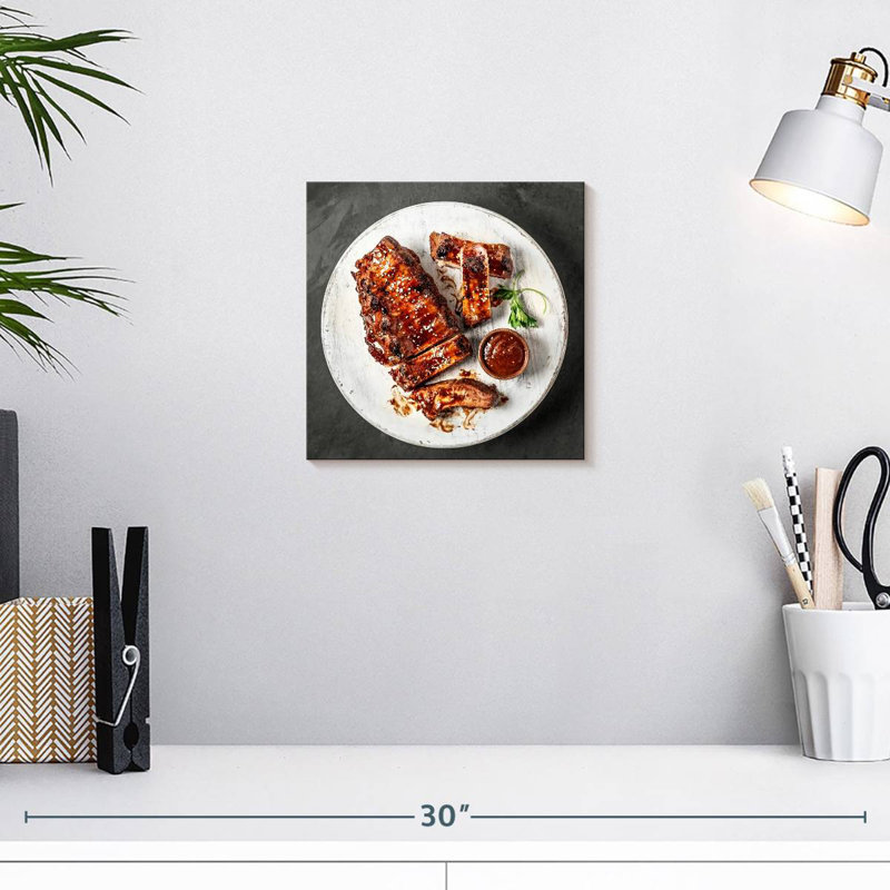 Yarlin Glazed Barbecue Ribs, 10" H x 10" W