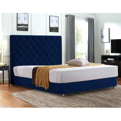 Upholstered Velvet Bed
