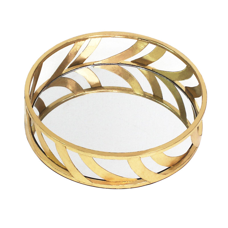 Sultan Metal Tray - Set of 2, Gold