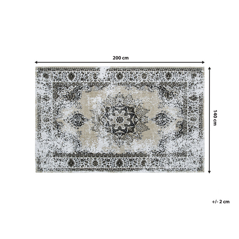 Amalia Oriental Cotton Area Rug, Rectangle 140 x 200cm