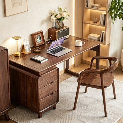 Rectangular study office desk