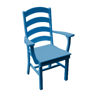  Chaise en polyuréthane avec accoudoirs Ladderback