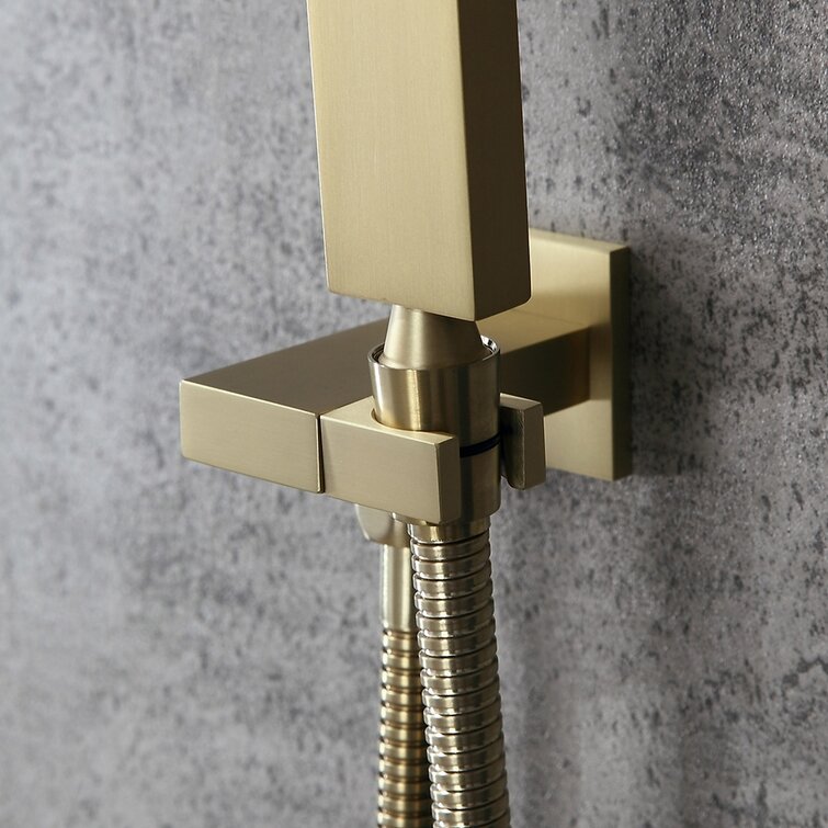 Wall-Mounted Thermostatic Multi-Function Shower System with Rough-in Valve  - Bed Bath & Beyond - 38049717