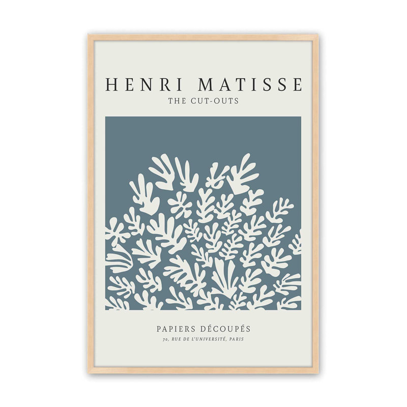 Matisse's La Gerbe, Reproduction encadrée sans passe-partout, Érable brut, H 15 po x l 12 po