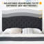 Queen Size Upholstered Platform Bed with Adjustable Button-Tufted Wing Back Headboard, No Box Spring Needed-462178380-462178383