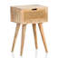 Alexaner 40cm W Solid Wood Bedside Table
