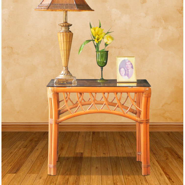 Montego Bay Glass Top End Table