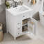 Meuble-lavabo autoportant de 24 po avec lavabo en céramique-117090531