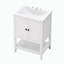 Meuble-lavabo de salle de bain avec lavabo en céramique