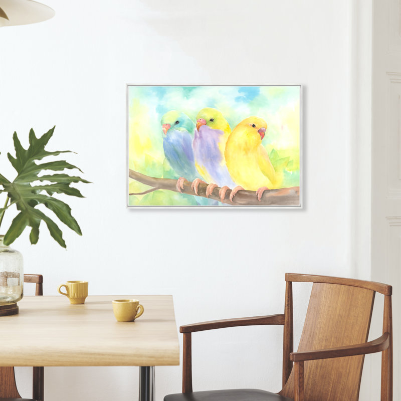 Bird's Song Print by Janice Sadler, Glass Coat, 17.5" H x 25.5" W