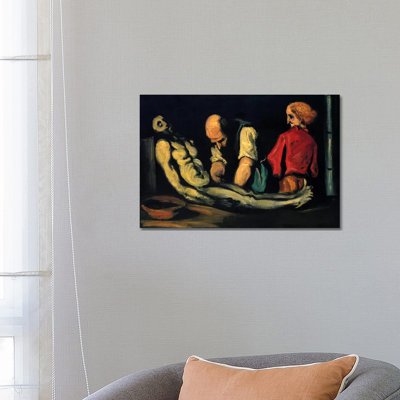 Preparation For The Funeral (The Autopsy) by Paul Cezanne - Wrapped Canvas Painting