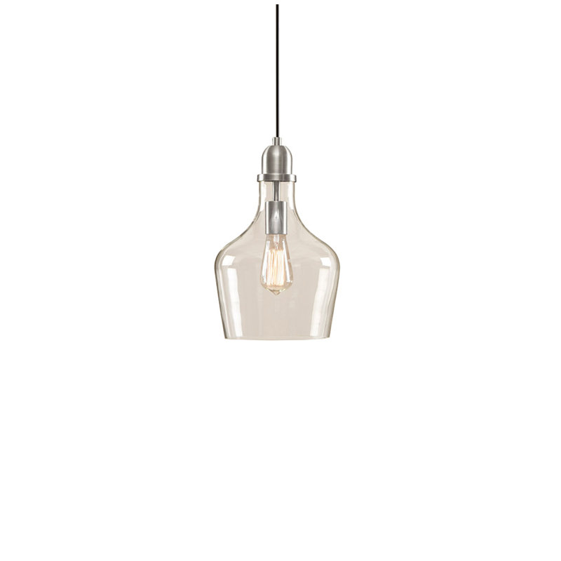Luminaire suspendu en forme de cloche Auburn, Argent argent, Argent